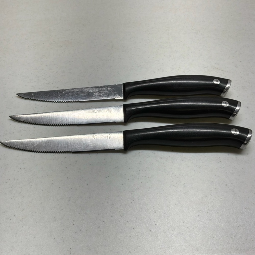 J.A. Henkels International German Stainless Steak Knives 13879-120 Set of 3